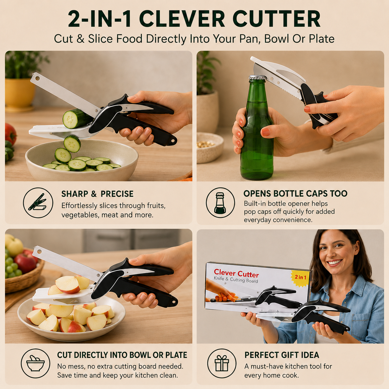 EverNestly™ 2-in-1 Clever Cutter