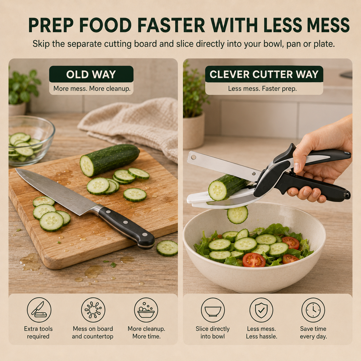 EverNestly™ 2-in-1 Clever Cutter